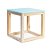 Cubo Vazado de Mesa Verde Água Médio 20x20x21 - Imagem 1