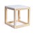 Cubo Vazado de Mesa Branca Médio 20x20x21 - Imagem 1