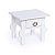 Criado Colonial Baixo com 1 Gaveta Branca 16x14x13,5 - Imagem 1