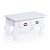 Criado Colonial Baixo com 2 Gaveta Branca 24,5x14x14 - Imagem 1