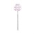 Pick para Docinhos com Ursinho Rosa Branca - 24 Peças - Imagem 1