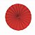 Leque Redondo Decorativo Vermelho 25 cm - 2 Peças - Imagem 1