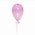 Balão de Vidro Transparente Rosa 9x15 - Imagem 1