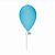 Balão de Vidro Fosco Azul 9x15 - Imagem 1