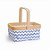 Cestinha de Tecido Missoni Azul 19,5x14x10 - Imagem 1