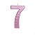 Cromus - Vela Grande n° 7 Metalizado Rosa - 1 unidade - Imagem 1