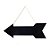 Lousa Flecha Preto 45x15x3 - Imagem 1