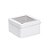 Latinha de Metal Quadrada com Visor Branco 8,5x8,5 - Imagem 1