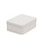 Latinha de Metal Retangular Branco 12,3x9,2x4cm - Imagem 1