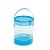 Baldinho Transparente com Tampa Azul 8x8x10,5 - Imagem 1