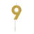 Vela n° 9 Puro Glitter Ouro - Imagem 2