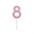 Vela n° 8 Puro Glitter Rosa - Imagem 2