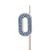 Vela Mini n° 0 Puro Glitter Azul - Imagem 1