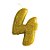 Vela n° 4 Fun Amarelo - Imagem 1