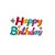 Pop Up Adesivo Happy Birthday Colorido - Imagem 1