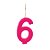 Cromus - Vela n° 6 Colorido Rosa - 1 unidade - Imagem 1