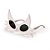 Acessório Óculos Gatinho Branco - Imagem 1