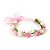 Acessório Tiara com Flores Laço Rosa Branca - Imagem 1