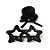 Conjunto de Acessórios Estrela Preto - Imagem 1