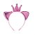 Acessório Tiara Coroa Vinil Rosa - Imagem 1