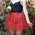 Saia de Tule Vermelho com Glitter Adulto - Imagem 2
