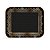 Bandeja Laminada Renda Preto Ouro R5 - Imagem 1