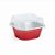 Marmitinha Quadrado com Tampa Vermelho 100 ml 7,5x7,5x3,3 - 12 Un - Imagem 1