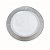 Linha Premium Prato Branco com Borda Prata 26 cm - 6 Un - Imagem 1