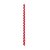 Canudo de Plástico Listras Vermelho Transparente 19 cm - Pacote com 10 Unidades - Imagem 1