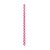 Canudo de Plástico Listras Pink Transparente 19 cm - Pacote com 10 Unidades - Imagem 1