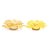 Forminhas para Doces Flores Poá xadrez Amarelo - 40 Un - Imagem 1