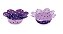 Forminhas para Doces Primavera Df Poá Lílas e Roxo - 40 Un - Imagem 1