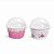 Kit Forminhas Cupcake com Tampa Compose Floral Rosa Médio 4,5 x 6 cm - 20 Un - Imagem 1