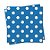 Linha Cores - Guardanapo Poá Azul e Branco 25x25 - 20 Folhas - Imagem 1