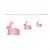 Fio Metalizado Fantasia Coelho Pink 2,70m - Imagem 1