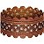 Fita Decorativa Aramada Patinha Marrom 22mmx10m - 1 Un - Imagem 1