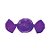 Embalagem Alumínio para Trufa Roxo 12X12,5 - 100 Un - Imagem 1