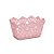 Cachepô De Plástico Retangular Arabesco Rosa M 24,5X15X9 - 1 Unidade - Imagem 1