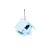 Mini Casinha Coração Azul 7,5X10X9 - Imagem 1