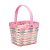 Cesta De Bamboo Multicolor 5X5X4 - Imagem 1