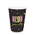 Copo Papel Neon 240Ml Pt - 8 Un - Imagem 1