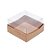 Caixa Bem Casado Com Tampa De Acetato Kraft 5,5X5,5X3 Pt - 24 Un - Imagem 1