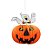 Enfeite Abobora Em Papel Halloween Tam.Aprox. 24Cm - Imagem 1
