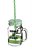 Pote De Vidro 450 Ml C/ Canudo Verde - Imagem 1