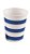 Copo de Papel 270ml Listrado Azul - 10 Un - Imagem 1