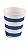 Copo de Papel 270ml Listrado Azul - 10 Un - Imagem 3