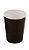 Copo de Papel 270ml Liso Preto - 10 Un - Imagem 1