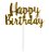 Vela Happy Birthday Glitter Dourada - Imagem 2