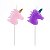 Vela Unicornio Roxo / Rosa - 2 Un - Imagem 2