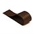 Fita Cetim Liso Marrom 15mmx10m - Imagem 1